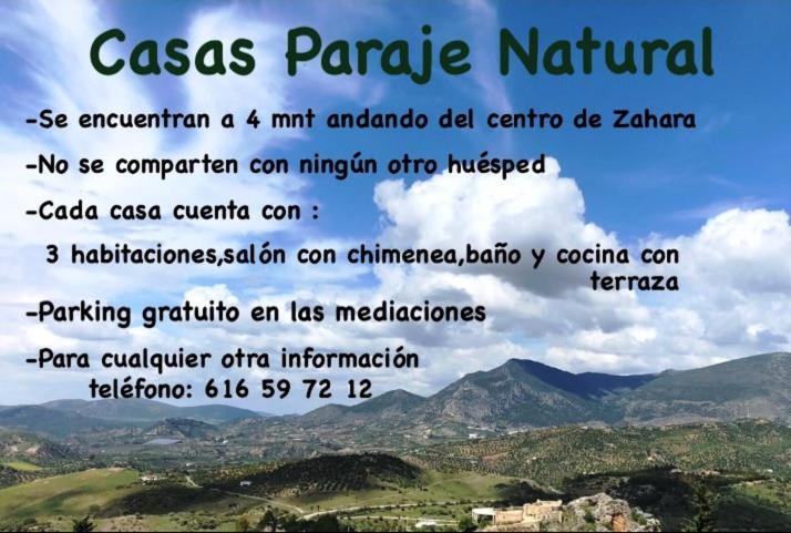 Casas Paraje Natural Zahara De La Sierra Εξωτερικό φωτογραφία